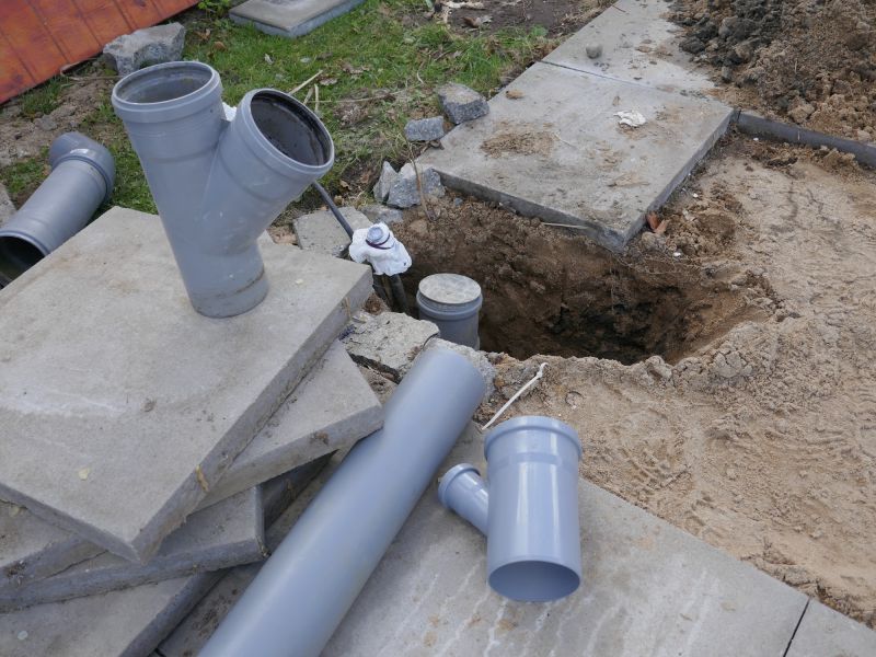 Concrete Patio Drainage Installation