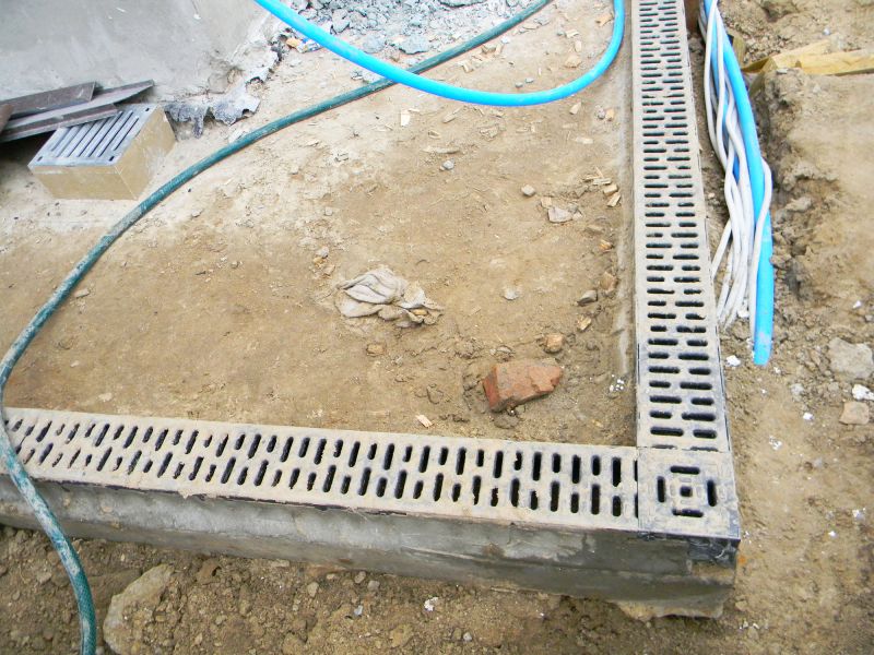 Concrete Patio Drainage Installation