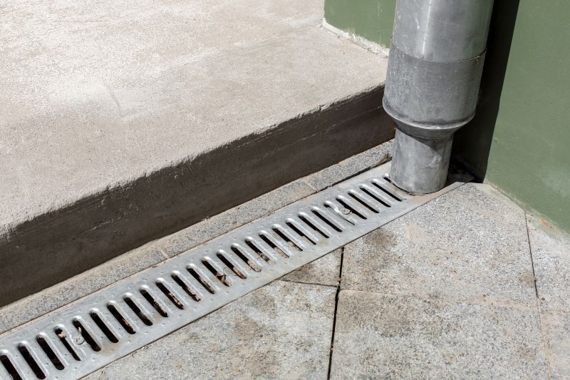 Concrete Patio Drainage Setup