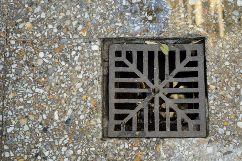 Concrete Patio Drainage Installation